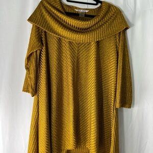 Peter Nygard Mustard Cowl Neck Sweater